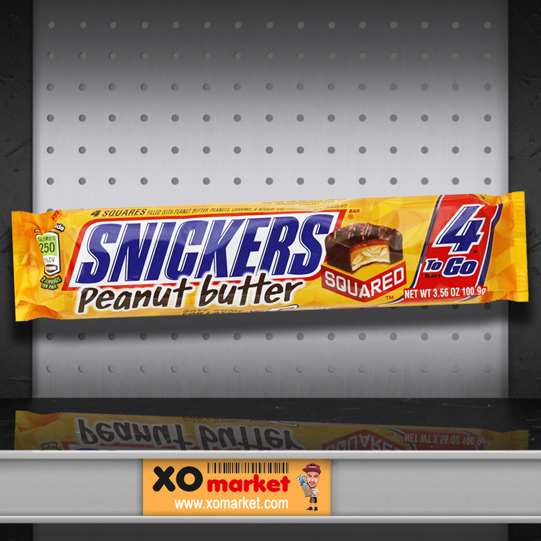 SNICKERS Peanut Butter 4 SQUARED 100 9g XO Market